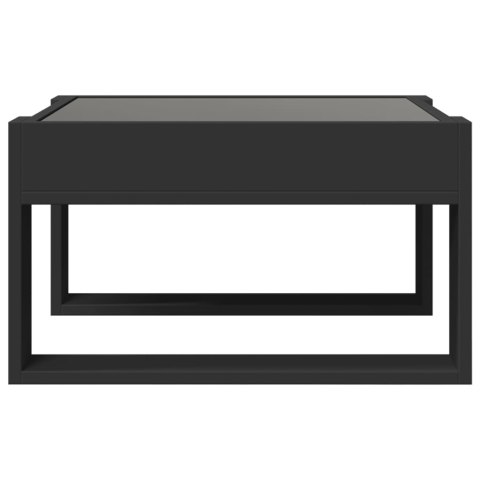 STOLIK KAWOWY Z LED INFINITY CZARNY 50X53X30CM