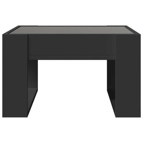 STOLIK KAWOWY Z LED INFINITY CZARNY 50X53X30CM