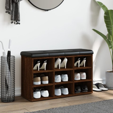 ŁAWKA NA BUTY BRĄZOWY DĄB 82X32X50CM