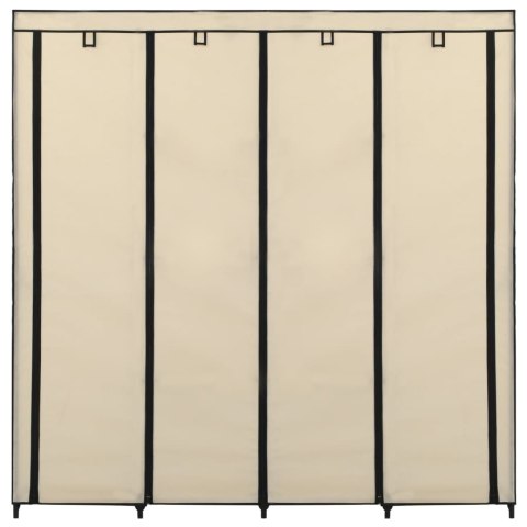 SZAFA Z 4 PRZEGRODAMI KREMOWA 175X45X170CM