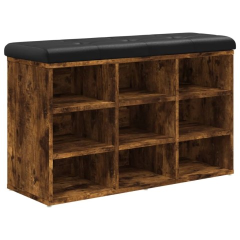 ŁAWKA NA BUTY PRZYDYMIONY DĄB 82X32X50CM