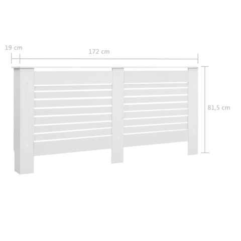 OSŁONA NA KALORYFER BIAŁA 172X19X81,5CM MDF