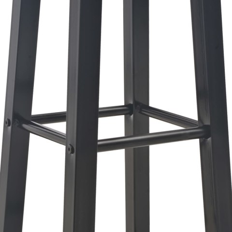 STOŁKI BAROWE 2 SZT CZARNE