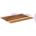 PROSTOKĄTNY BLAT DO STOŁU 60X80CM 15-16MM DREWNO Z ODZYSKU