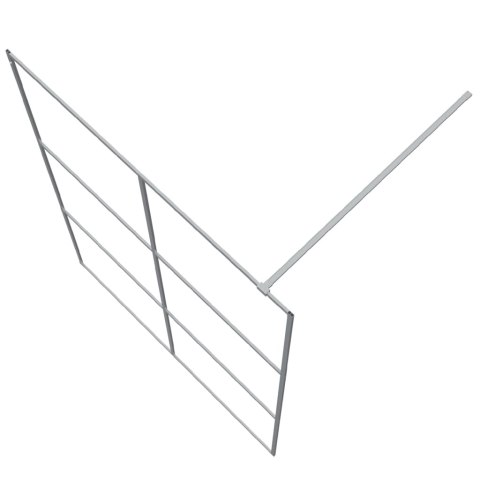 ŚCIANKA PRYSZNICOWA SREBRNA 140X195CM PRZEZROCZYSTE SZKŁO ESG