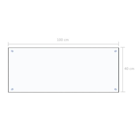 PANEL OCHRONNY DO KUCHNI PRZEZROCZYSTY 100X40CM SZKŁO