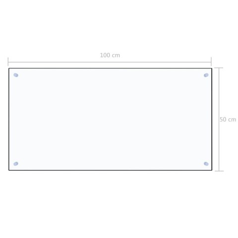 PANEL OCHRONNY DO KUCHNI PRZEZROCZYSTY 100X50CM SZKŁO