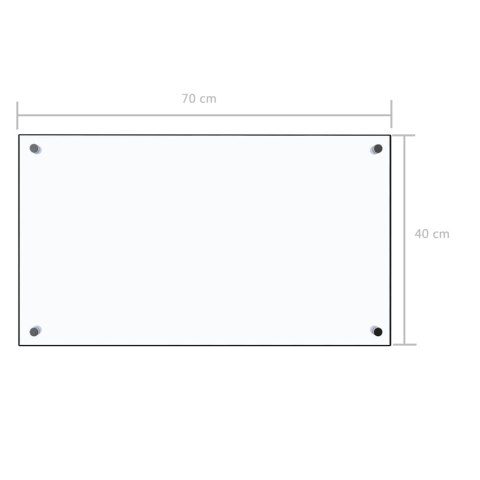 PANEL OCHRONNY DO KUCHNI PRZEZROCZYSTY 70X40CM SZKŁO