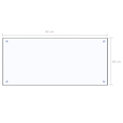 PANEL OCHRONNY DO KUCHNI PRZEZROCZYSTY 90X40CM SZKŁO