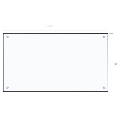 PANEL OCHRONNY DO KUCHNI PRZEZROCZYSTY 90X50CM SZKŁO