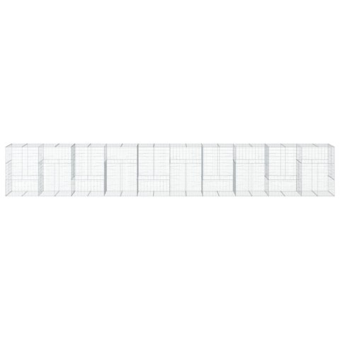 KOSZ GABIONOWY Z POKRYWĄ 1000X100X150CM GALWANIZOWANE ŻELAZO