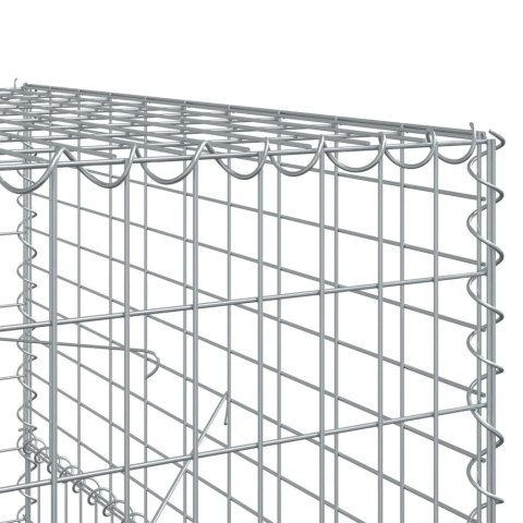 KOSZ GABIONOWY Z POKRYWĄ 300X100X150CM GALWANIZOWANE ŻELAZO