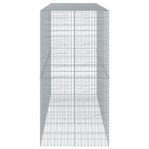 KOSZ GABIONOWY Z POKRYWĄ 300X100X200CM GALWANIZOWANE ŻELAZO
