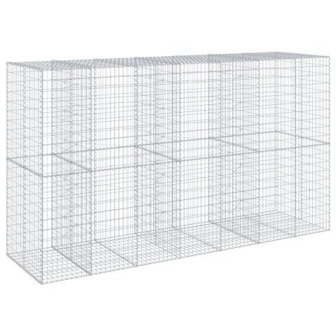 KOSZ GABIONOWY Z POKRYWĄ 350X100X200CM GALWANIZOWANE ŻELAZO