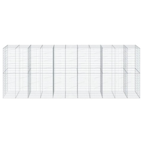 KOSZ GABIONOWY Z POKRYWĄ 550X100X200CM GALWANIZOWANE ŻELAZO