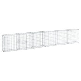 KOSZ GABIONOWY Z POKRYWĄ 600X50X100CM GALWANIZOWANE ŻELAZO