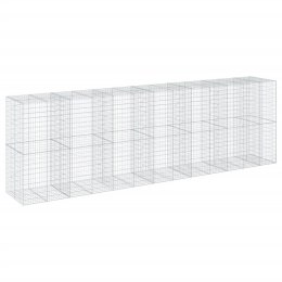 KOSZ GABIONOWY Z POKRYWĄ 650X100X200CM GALWANIZOWANE ŻELAZO