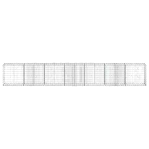 KOSZ GABIONOWY Z POKRYWĄ 700X50X100CM GALWANIZOWANE ŻELAZO