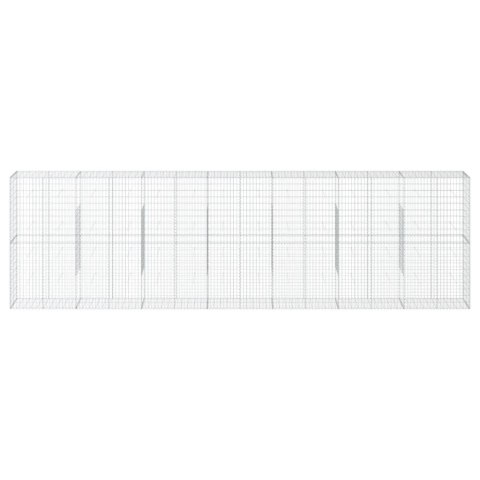 KOSZ GABIONOWY Z POKRYWĄ 700X50X200CM GALWANIZOWANE ŻELAZO