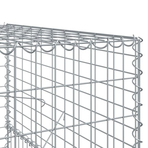 KOSZ GABIONOWY Z POKRYWĄ 800X100X150CM GALWANIZOWANE ŻELAZO