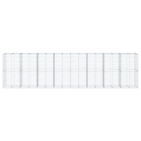 KOSZ GABIONOWY Z POKRYWĄ 800X100X200CM GALWANIZOWANE ŻELAZO