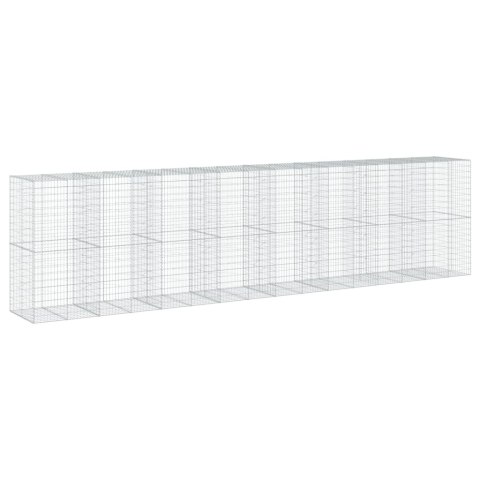 KOSZ GABIONOWY Z POKRYWĄ 800X100X200CM GALWANIZOWANE ŻELAZO