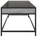 STOLIK KAWOWY Z LED INFINITY SZARY DĄB SONOMA 90X50X41CM