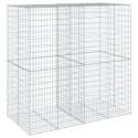 KOSZ GABIONOWY Z POKRYWĄ 200X100X200CM GALWANIZOWANE ŻELAZO