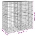 KOSZ GABIONOWY Z POKRYWĄ 200X100X200CM GALWANIZOWANE ŻELAZO