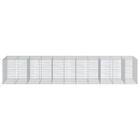 KOSZ GABIONOWY Z POKRYWĄ 550X100X100CM GALWANIZOWANE ŻELAZO