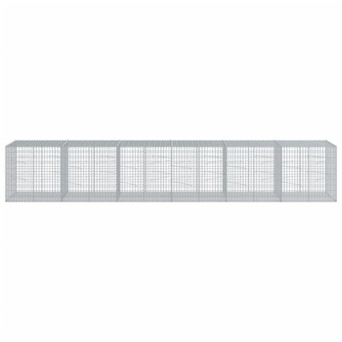 KOSZ GABIONOWY Z POKRYWĄ 600X100X100CM GALWANIZOWANE ŻELAZO
