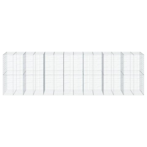 KOSZ GABIONOWY Z POKRYWĄ 700X100X200CM GALWANIZOWANE ŻELAZO