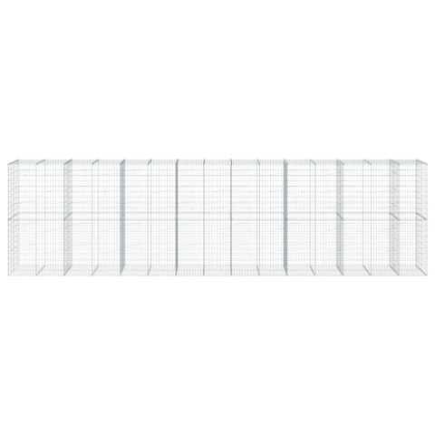 KOSZ GABIONOWY Z POKRYWĄ 750X100X200CM GALWANIZOWANE ŻELAZO