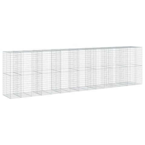 KOSZ GABIONOWY Z POKRYWĄ 750X100X200CM GALWANIZOWANE ŻELAZO