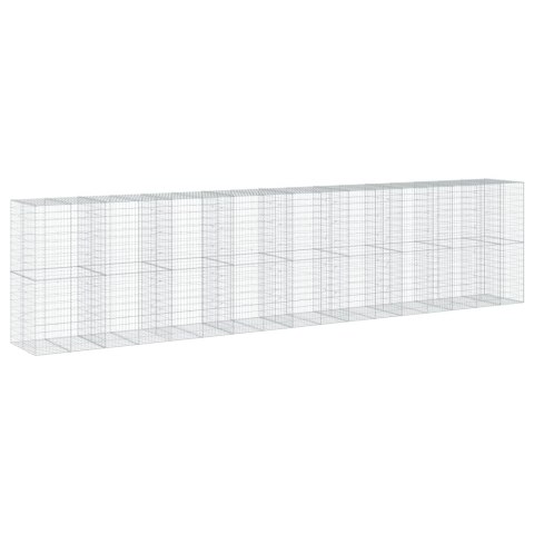 KOSZ GABIONOWY Z POKRYWĄ 850X100X200CM GALWANIZOWANE ŻELAZO