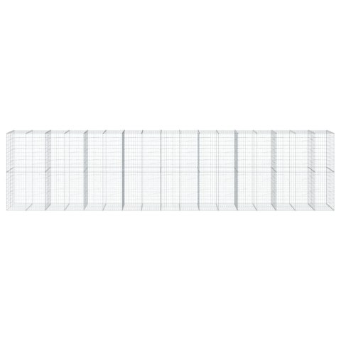 KOSZ GABIONOWY Z POKRYWĄ 850X100X200CM GALWANIZOWANE ŻELAZO