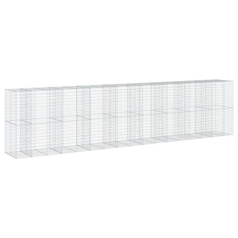 KOSZ GABIONOWY Z POKRYWĄ 850X100X200CM GALWANIZOWANE ŻELAZO