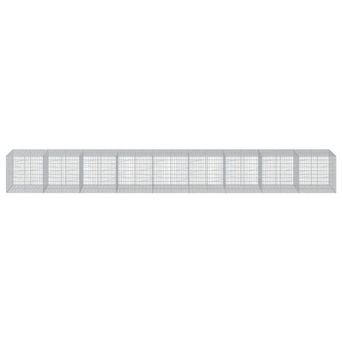 KOSZ GABIONOWY Z POKRYWĄ 900X100X100CM GALWANIZOWANE ŻELAZO