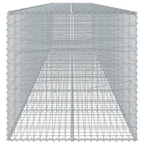 KOSZ GABIONOWY Z POKRYWĄ 900X100X100CM GALWANIZOWANE ŻELAZO