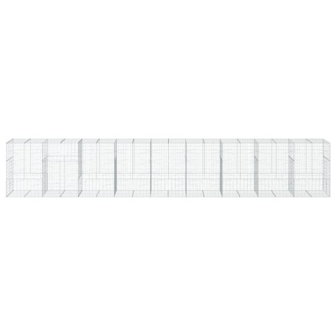 KOSZ GABIONOWY Z POKRYWĄ 900X100X150CM GALWANIZOWANE ŻELAZO