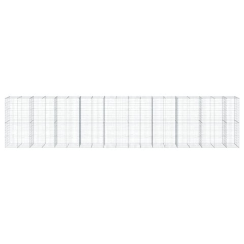 KOSZ GABIONOWY Z POKRYWĄ 950X100X200CM GALWANIZOWANE ŻELAZO