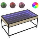 STOLIK KAWOWY Z LED INFINITY DĄB SONOMA 90X50X41CM
