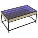 STOLIK KAWOWY Z LED INFINITY DĄB SONOMA 90X50X41CM