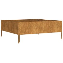 PODWYŻSZONA DONICA 100X100X41CM STAL KORTENOWSKA