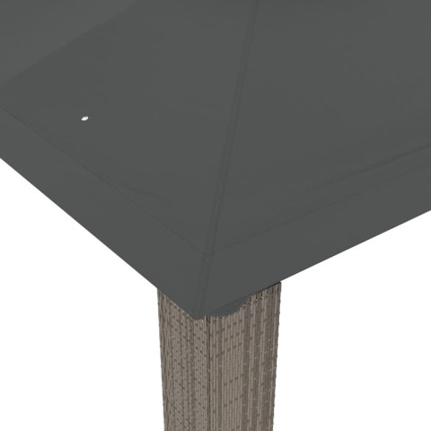 ALTANA OGRODOWA Z PODWÓJNYM DACHEM ANTRACYTOWA 3,94X2,96M