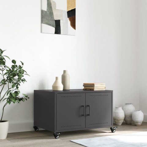 STOLIK KAWOWY CZARNY 68X50X43,5CM STAL WALCOWANA NA ZIMNO