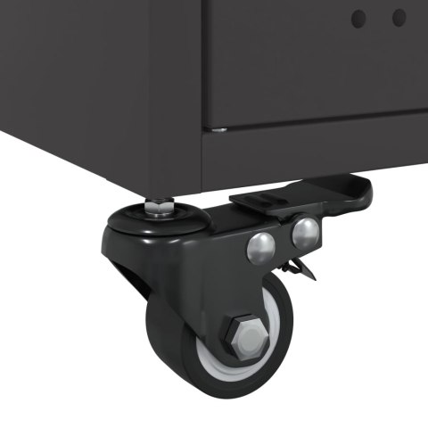 STOLIK KAWOWY CZARNY 68X50X43,5CM STAL WALCOWANA NA ZIMNO