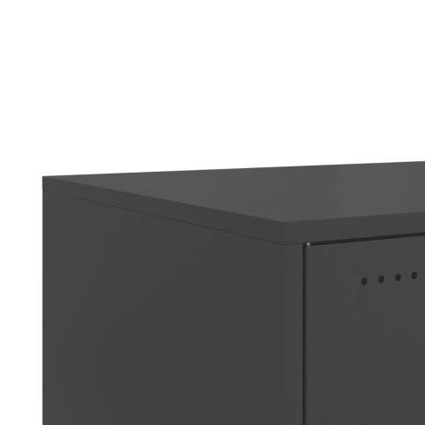 STOLIK KAWOWY CZARNY 68X50X43,5CM STAL WALCOWANA NA ZIMNO