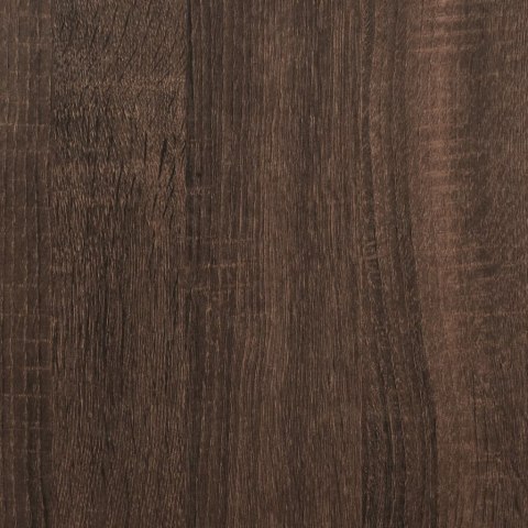 STOLIK KAWOWY Z LED BRĄZOWY DĄB 70X50X45CM