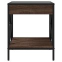 STOLIK KAWOWY Z LED INFINITY BRĄZOWY DĄB 40X40X49CM